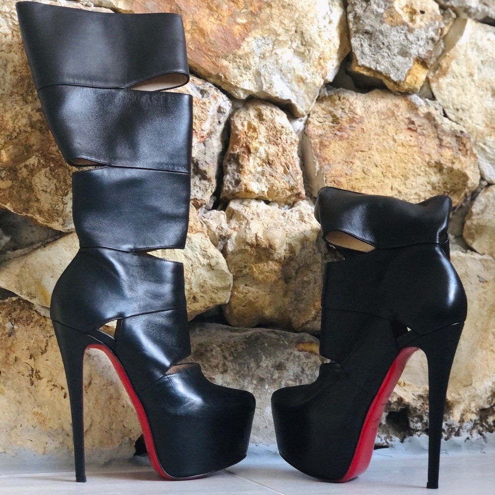CHRISTIAN LOUBOUTIN CUTOUT PLATFORMS